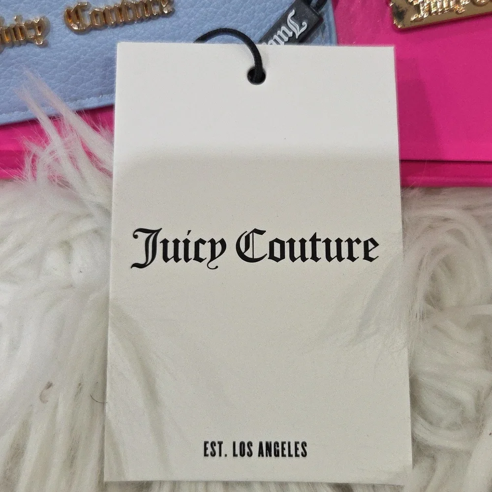 💙▪️Juicy Couture ▪️UK EXCLUSIVE Blue Card Holder and Star Keychain Set